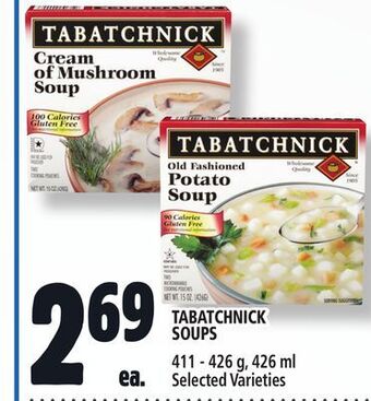 Metro Tabatchnick soups offer