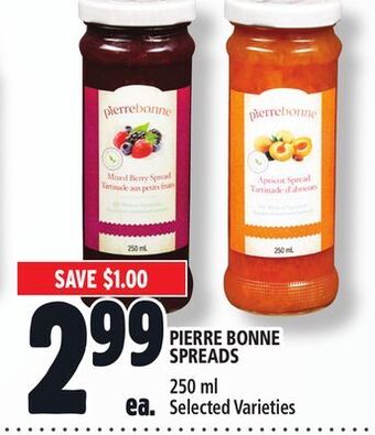 Metro Pierre bonne spreads offer