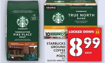 Food Basics Starbucks ground coffee or pods offer