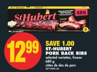 No Frills St-hubert pork back ribs, 680 g offer