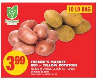 No Frills Farmer's market™ red or yellow potatoes, 10 lb bag offer