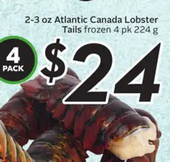 Sobeys Atlantic canada lobster tails offer