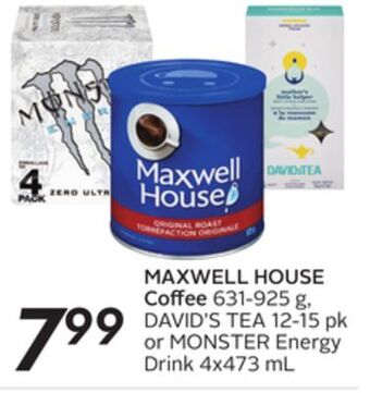 Sobeys Maxwell house coffee offer