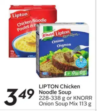 Sobeys Lipton chicken noodle soup offer