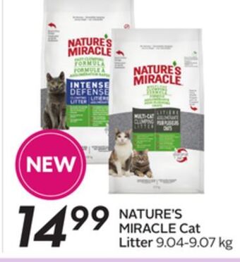 Sobeys Nature's miracle cat litter offer