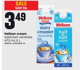 Loblaws Neilson cream, 473 ml/1 l offer