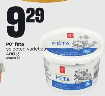 Loblaws Pc® feta, 400 g offer