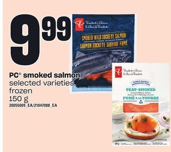 Loblaws Pc® smoked salmon, 150 g offer