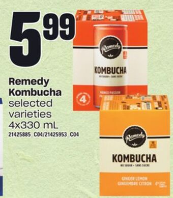 Loblaws Remedy kombucha, 4x330 ml offer