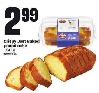 Loblaws Crispy just baked pound cake, 368 g offer