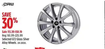 Canadian Tire Crw selected gt2 gloss silver alloy wheels offer