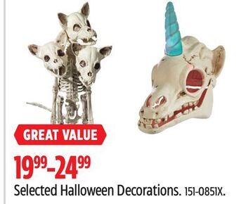 Canadian Tire Selected halloween decorations offer