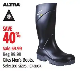 Canadian Tire Altra giles men's boots offer
