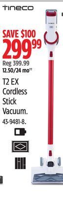 Canadian Tire Tineco t2 ex cordless stick vacuum offer