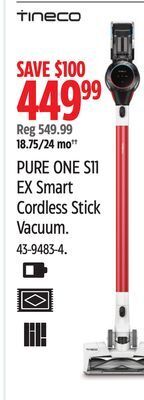 Canadian Tire Tineco pure one s11 ex smart cordless stick vacuum offer