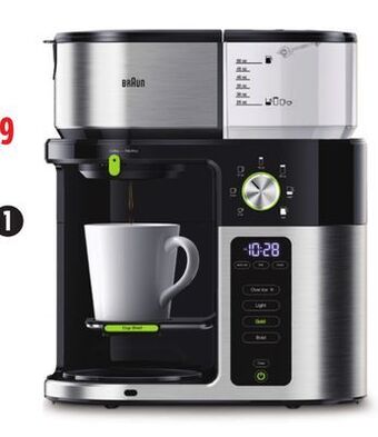 Canadian Tire Braun 10-cup multi-serve coffeemaker with glass carafe, stainless steel offer
