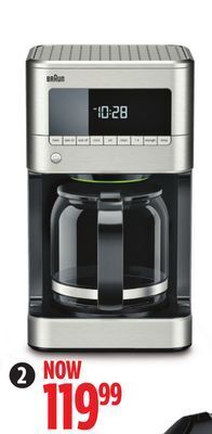 Canadian Tire Braun 12-cup programmable coffeemaker offer