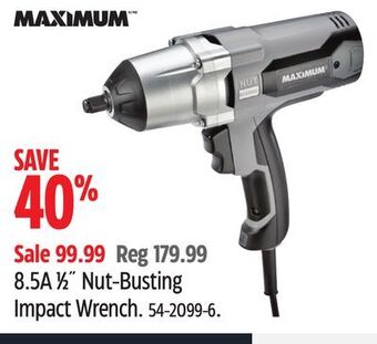 Canadian Tire Maximum 8.5a 1⁄2˝ nut-busting impact wrench offer
