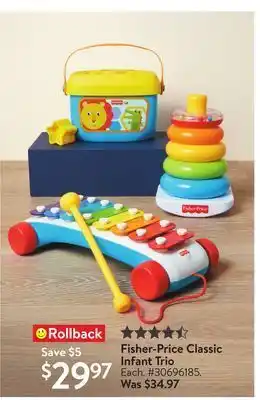 Walmart Fisher-price classic infant trio offer