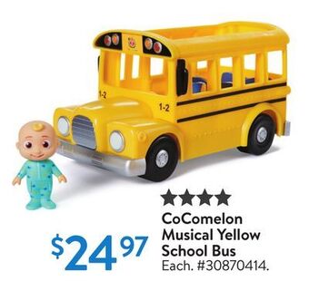 Walmart Cocomelon musical yellow school bus offer