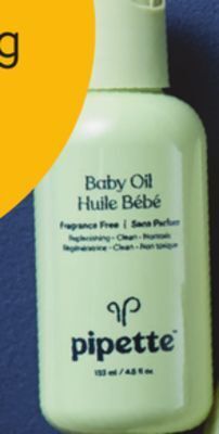 Walmart Pipette fragrance free baby lotion 170 ml or baby oil 133 ml offer