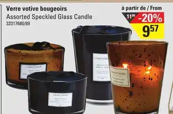 Sushi Shop Assorted speckled glass candle offer