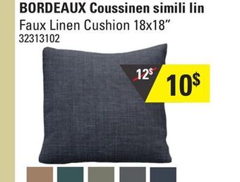 Sushi Shop Faux linen cushion offer