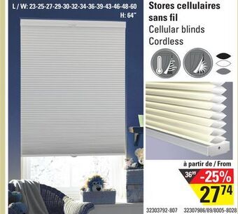 Sushi Shop Cellular blinds cordless offer