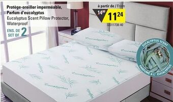 Sushi Shop Eucalyptus scent pillow protector, waterproof offer