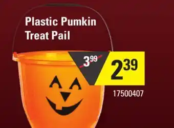 Sushi Shop Plastic pumkin treat pail offer