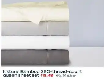 Bed Bath & Beyond Natural bamboo 350-thread-count sheet set offer