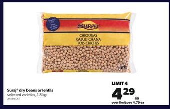 Real Canadian Superstore Suraj® dry beans or lentils, 1.8 kg offer