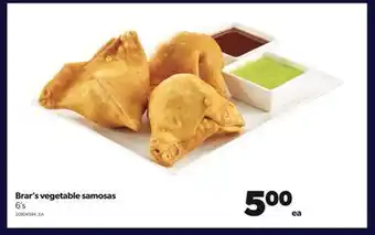 Real Canadian Superstore Brar's vegetable samosas, 6's offer