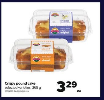 Real Canadian Superstore Crispy pound cake, 368 g offer