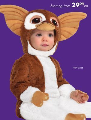 Party City Sony baby gremlins gizmo halloween costume, 2-piece jumpsuit, 12-24m offer