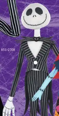Party City Giant jack skellington standing halloween décor, 36-in offer