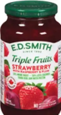 Giant Tiger E.d. smith jam or adams peanut butter offer