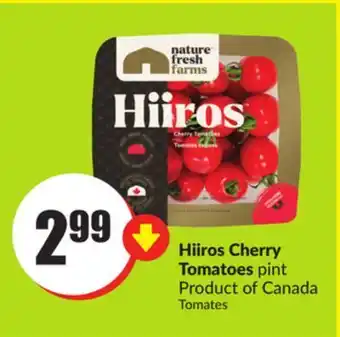 FreshCo Hiiros cherry tomatoes pint product of canada offer