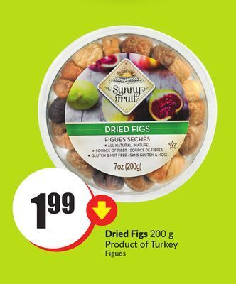 FreshCo Dried figs 200 g product of turkey offer