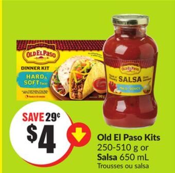 Chalo FreshCo Old el paso kits 250-510 g or salsa 650 ml offer