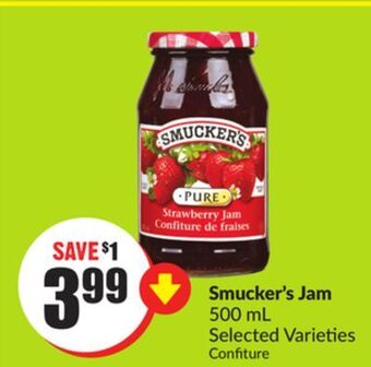 Chalo FreshCo Smucker's jam 500 ml selected varieties offer