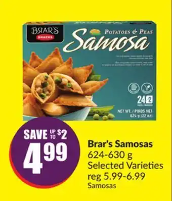 Chalo FreshCo Brar's samosas 624-630 g selected varieties offer