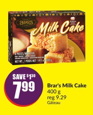 Chalo FreshCo Brar's milk cake 400 g offer