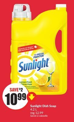Chalo FreshCo Sunlight dish soap 4.2 l offer