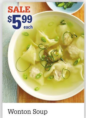 M & M Food Market Wonton soup offer