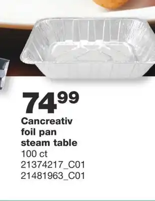 Wholesale Club Cancreativ foil pan steam table steam table, 100 ct offer