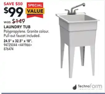 RONA Technoform laundry tub 24.5" x 32.5" x 18" offer