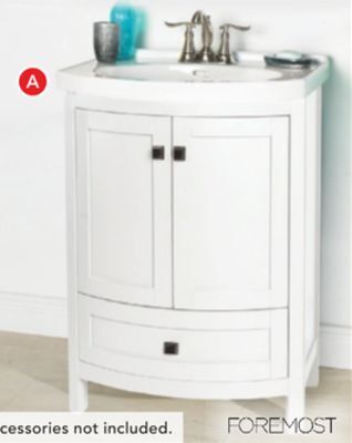RONA Foremost "tallia" vanity 25" x 19" x 35" offer