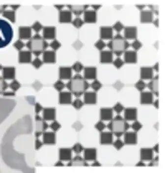 RONA Mono serra porcelain tiles black/white 8"x8" offer