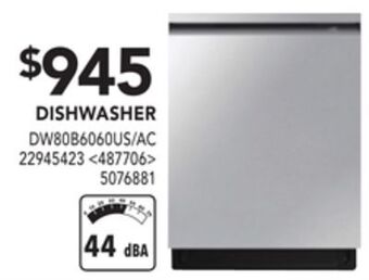 RONA Samsung dishwasher offer